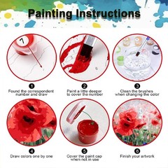 Landscape Paint by Numbers Kit for Adults Beginner,Easy Adult Paint by Number…