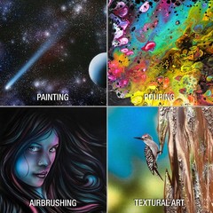 9 X 12 inch Black Professional Artist Quality Acid Free Canvas Panels 6-Pack