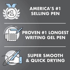 Pilot G2 Gel Pens – 12 Count Retractable, Bold Point 1.0mm, Quick Dry Black Ink