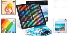 Vivid Landscape Oil Pastel Set – 72 Colors for Artists & Beginners