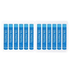 12 x Sky Blue Oil Pastels Soft Oil Crayons Creamy Pastels Stick Art