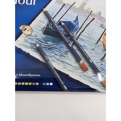 Derwent 36 Watercolor Pencils Set Water Soluble Art Drawing Pencils in Tin 32885