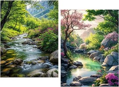 2 Pack Paint by 8 x 9 x 2.6 inches, 2 pack Number Art 0725-3