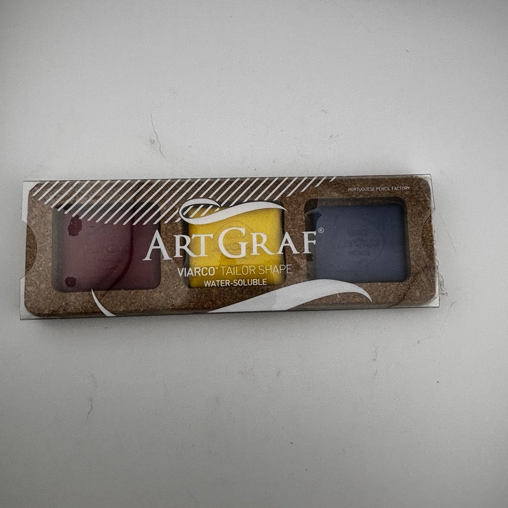 Viarco Art Graf Tailor Shape Pigments Water Soluble Set Of 3 Primary Colors