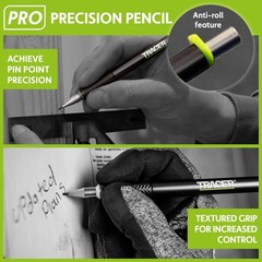 5-Piece Construction Marker Kit with Storage Case – Aluminum Carpenter Pencils,