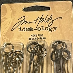 Tim Holtz Idea-ology Metal Memo Pins, Pack of 30 1.5″ Antique Finish TH92833