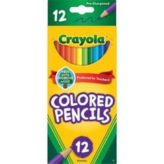 Crayola 12ct Pre-Sharpened Colored Pencils, Kids School Supplies