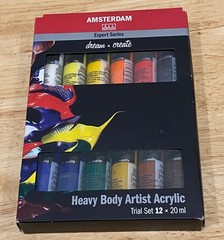 Amsterdam Expert Series Acrylic Paints – Set of 12, Assorted Colors, 20 ml Tubes