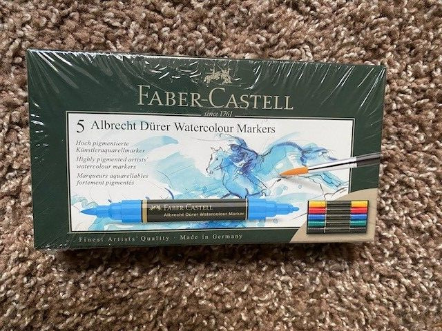 Faber-Castell Albrecht Dürer Twin-Tip Watercolor Markers -Primary Set -5pcs –