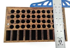 Copic marker storage box holder organizer w/ magnetic lid handmade wooden