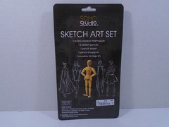 SOHO STUDIO–SKETCH ART SET W/ POSABLE MANNEQUIN (NEW)