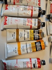 Lot 15 Artist Paint Tubes Acrylic Colors LIQUITEX & ULTRECHT LINENS USA Made!