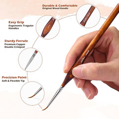 Miniature Model Paint Brushes-10Pcs Micro Detail Paint Brush
