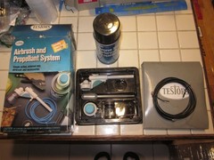Vintage Testors Airbrush & Propellant System Model 8821 Used 1990 Model USA