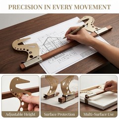 Mahlstick Hand Support Bridge, Adjustable Rest for Detail Painting & Sketching