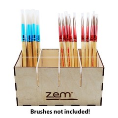 CBB3 Artist, Nail, Cosmetic Brush Display Wood and Acrylic Case 8 Slots USA