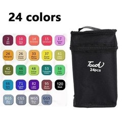 24–80 Color Dual Tip Art Markers Set – Oily Sketch & Manga Pens
