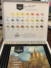 Castle are Colored Pencils Landscape Collection 24 Pencils
