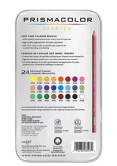 Prismacolor Pencil 24 Pack SOFT core set cheap good quality- good beginners st