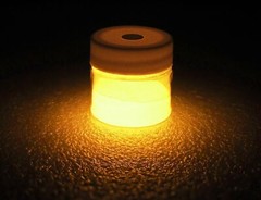 Orange Glow in the Dark Phosphorescent Powder – 1/2 oz – No UV Light Needed!