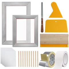 VEVOR Screen Printing Kit Silk Screen Printing Frames 8×10/10x14in 110 Mesh 2pcs