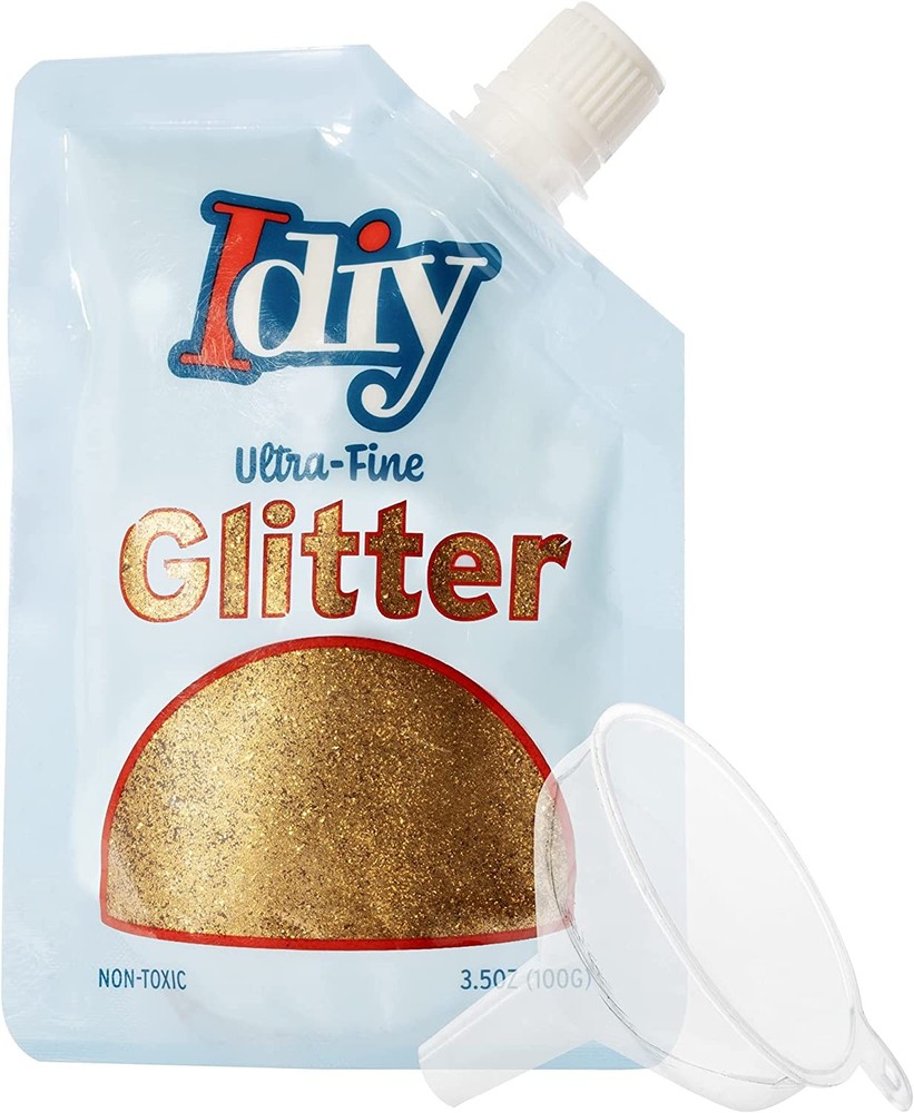 iDIY Ultra Fine Glitter Creamsicle Orange (100g, 3.5 oz) Extra Fine Glitter w
