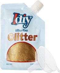 iDIY Ultra Fine Glitter Creamsicle Orange (100g, 3.5 oz) Extra Fine Glitter w