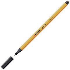 STABILO Point 88 Black Fineliner Pens 0.4mm Erasable Set of 3 for Writing Dra…