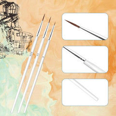 30Pcs Detail Paint Brushes, Fine Tip Paint Brush with 3 Sizes #0#00#000 Mini …