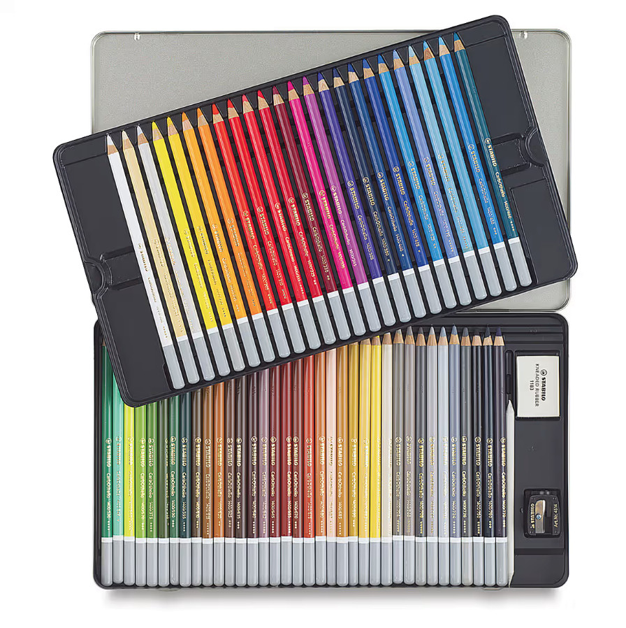 Stabilo CarbOthello Pastel Pencils – Set of 60, Assorted Colors