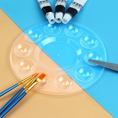 22 PCS Clear Paint Tray Palettes for Kids or Birthday Painting Party, Clear A…