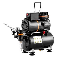 Uimoso Airbrush Kit Dual Fan Air Tank Compressor System Kit with 3.5L Air Tank