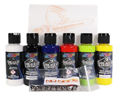 Createx 2oz Opaque Primary Paint Set with UMO’s by NO-NAME Brand
