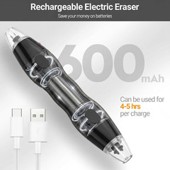 AFMAT Electric Eraser, with 140 Eraser Refills, Rechargeable Pencil Erasers for