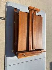 Wooden Table Art Easel With 2 Art Boards Brushes And Paint