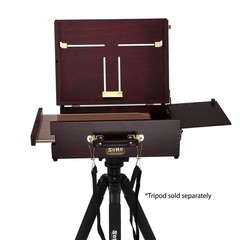 Soho Urban Artist Scout Pochade Box for Plein Air Painting Easel with Storage,