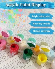 TOCARE Golden Retriever Paint by Numbers Kit for 16″Wx20″L – Frameless, Dog