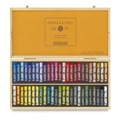 Sennelier Soft Pastels – Set of 50, Assorted Colors, Wood Box