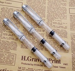 3PCS Yongsheng 3009 Piston-Filled flexible Brush Tip Fountain Pen Fine to Bro…