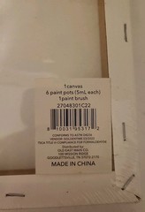 Crafter’s Closet Value Pack 8pc Canvas “Born To Shine” Complete Paint Kit 8″x8″