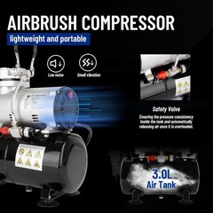 Airbrush Compressor,High-performance Single-Piston Oil-free Mini Compressor