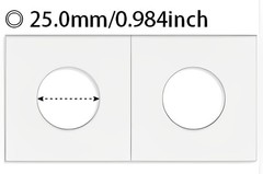 100 PCS Coin Flips for Quarter 25mm/0.98 Inch Cardboard Holders 2×2 inch Pockets