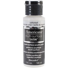 Americana Multi-Surface Satin Acrylic Paint 2oz Cotton Ball
