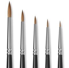 Kolinsky Sable Miniature Watercolor Brushes, Fuumuui 5pcs Professional Small …
