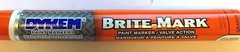 DYKEM MARKERS BRITE-MARK 2 PC INDUSTRIAL ALL PURPOSE ORANGE #84005
