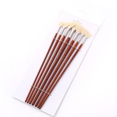 Fan Brush Sets, Long Handle Artist Anti-Shedding Paint Brushes for Painting