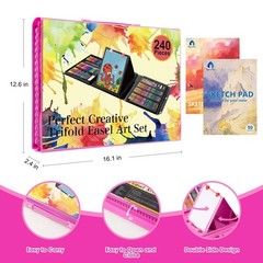Art Supplies, 240-Piece Drawing Art Kit, Gifts for Girls Boys Teens, Art Set …