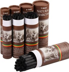 100 Pcs Willow Charcoal Sticks Willow Charcoal Artists Beginners Students