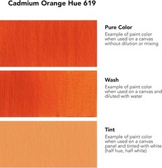 Daler Rowney System 3 Original Acrylic 500 ml Cadmium Orange (Hue) NEW