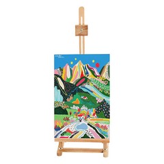 Painters Studio Easel Wooden Beech Wood Painting Stand Adjustable Drawing Stand